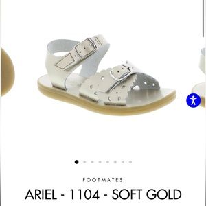 Footmates Ariel Soft Gold Sandal.